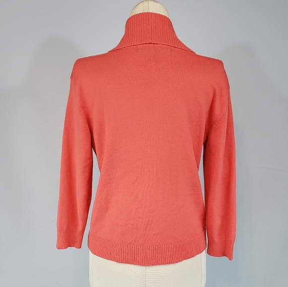 89th & Madison coral colored sweater size Small - Picture 3 of 7